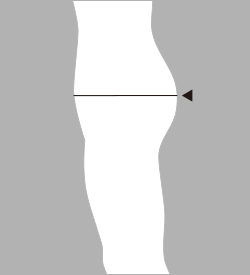 尻囲採寸: 補足イメージ