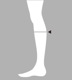 脹脛囲採寸: 補足イメージ
